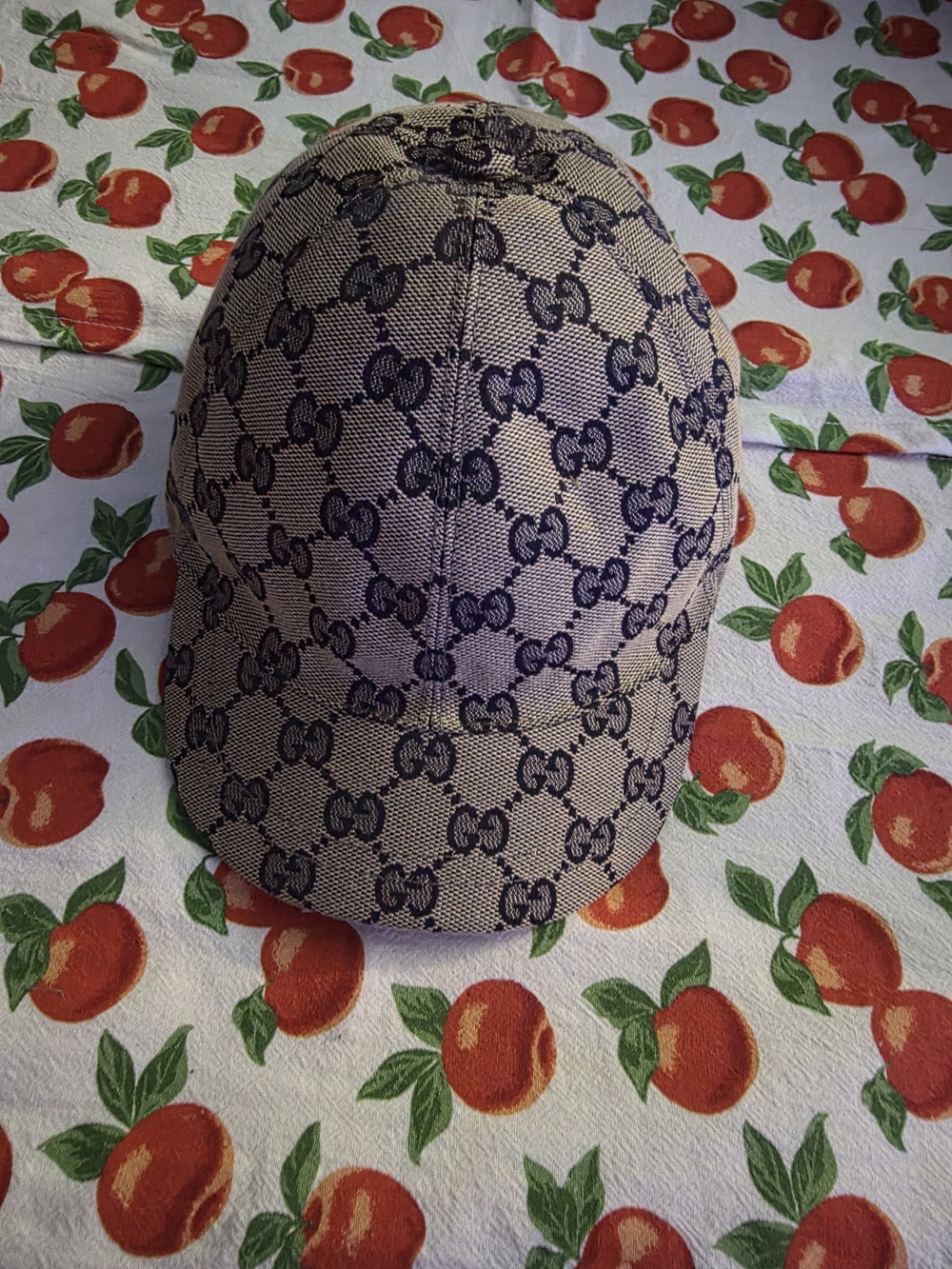 Gucci Kids Monogram Baseball Cap - Beige/Blue